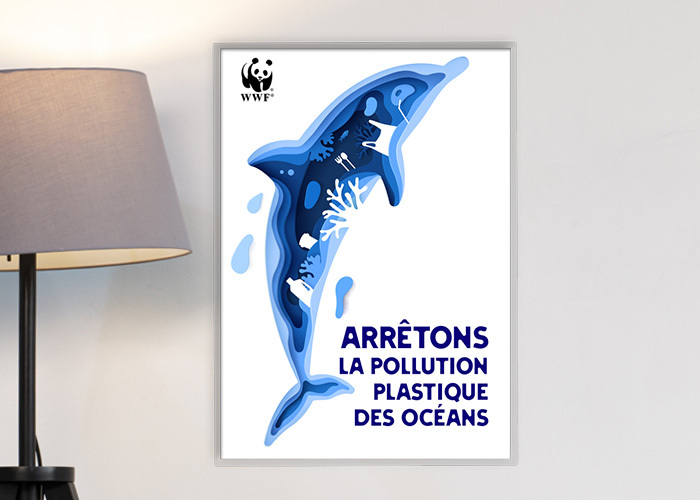 affiche encapsulée à Nice